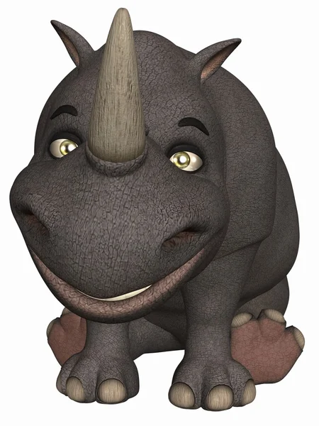 stock image Toon Rhino