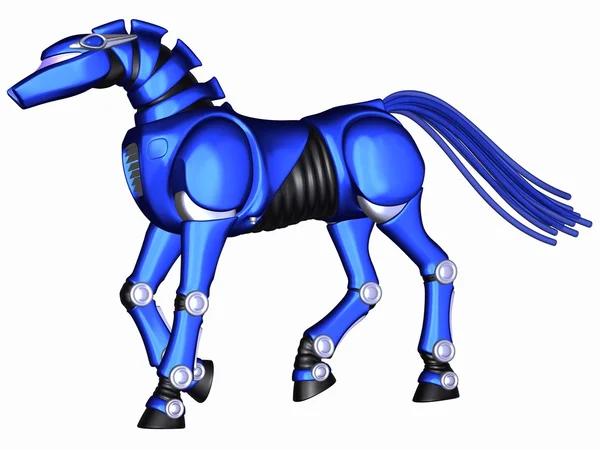 Toon robota konia — Zdjęcie stockowe