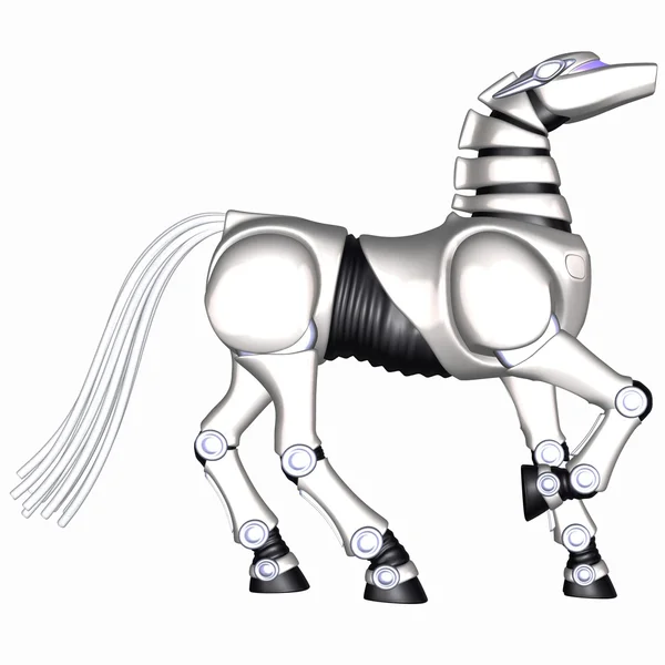 トゥーン ロボット馬 — ストック写真