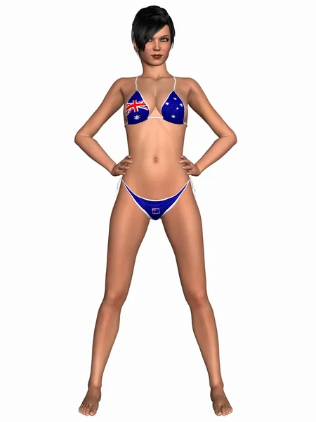 Sexy Mädchen mit Bikini - Australien — Stockfoto