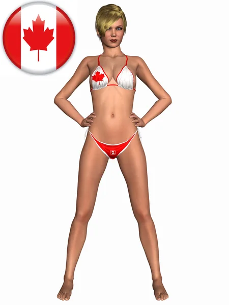 Sexy Mädchen mit Bikini — Stockfoto