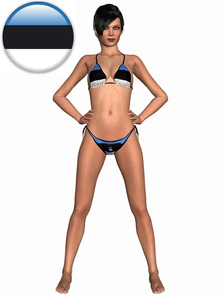 Sexy Girl with Bikini — Stock Photo, Image