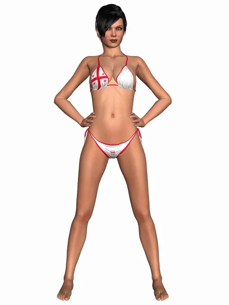 Sexy meisje met bikini — Stockfoto
