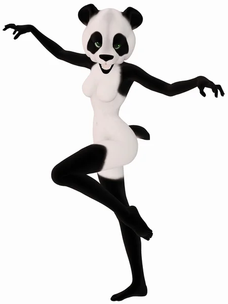Figura linda Toon - Oso de panda —  Fotos de Stock