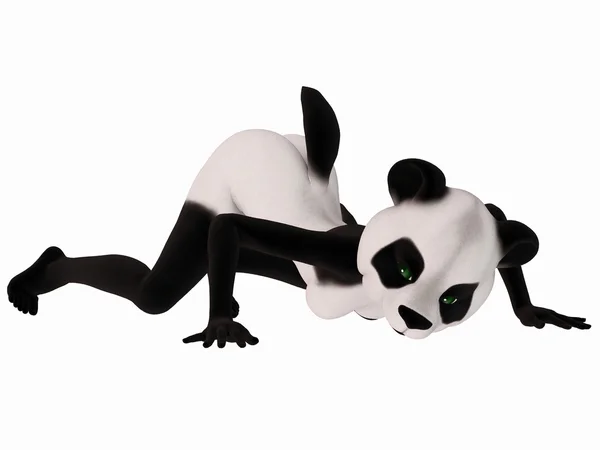 Симпатичный игрушечный фигурка - медведь Панда — стоковое фото