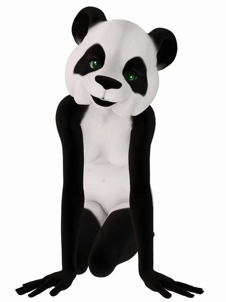 Cute Toon Figure - Panda Bear — Stock Photo, Image