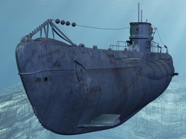 U99-German Submarine clipart