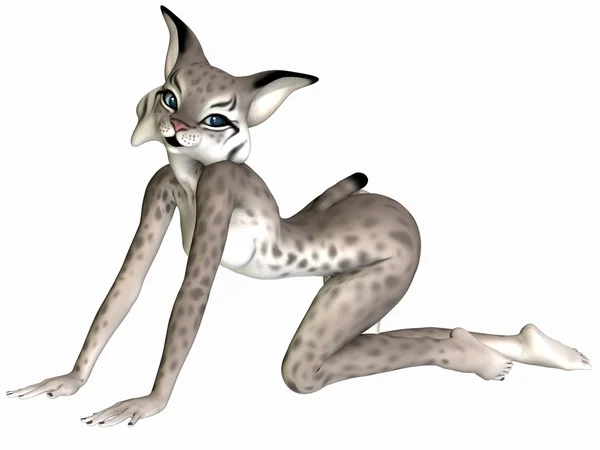 Drăguț desen Figura Lynx — Fotografie, imagine de stoc