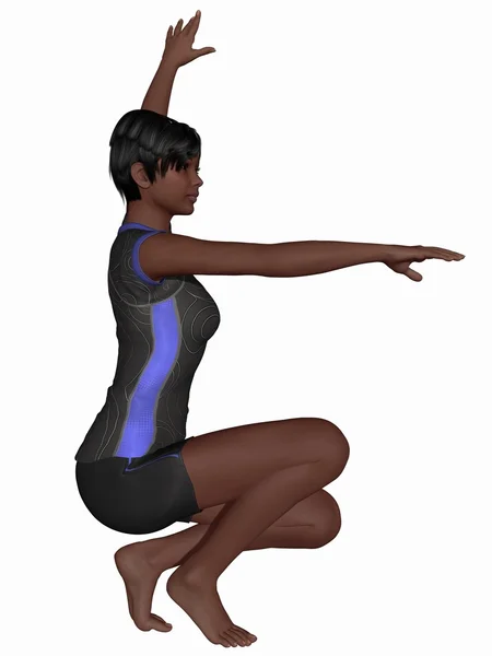 Gimnastică pozează — Fotografie, imagine de stoc
