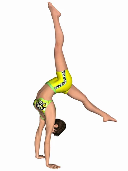 Gymnastické pozice — Stock fotografie