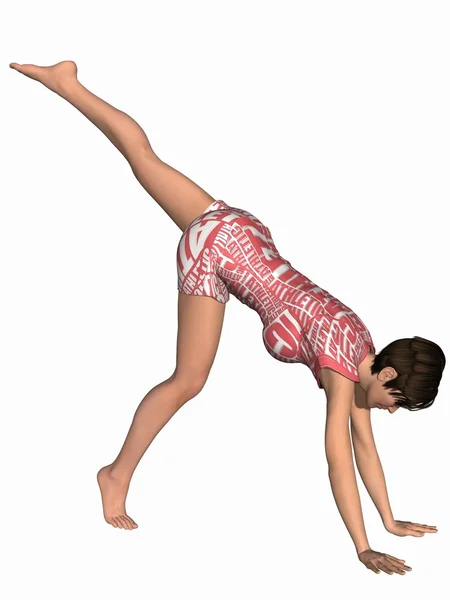 Gymnastische pose — Stockfoto