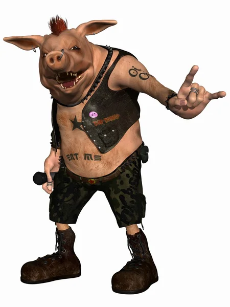 Тун свинья - панк — стоковое фото