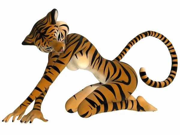 Carino Toon Figura - Tigre — Foto Stock