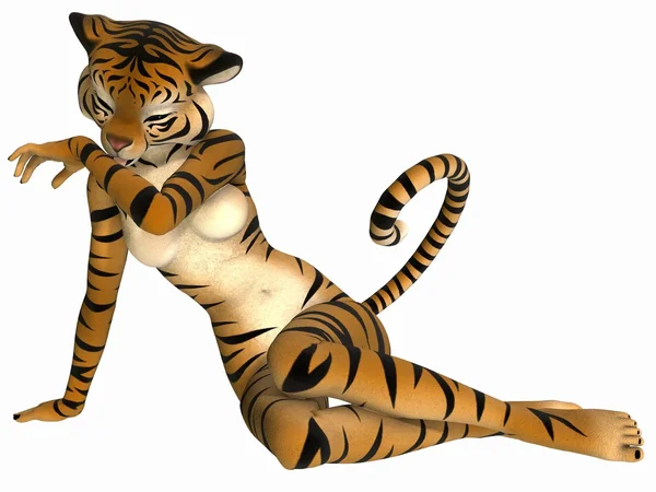 Bonito Toon Figura - Tigre — Fotografia de Stock