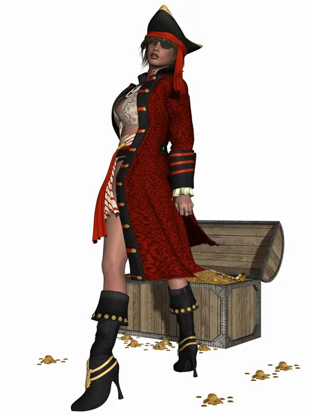 Sexy Piratin — Stockfoto