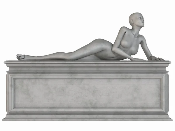 Жіночий Кам'яна статуя — стокове фото