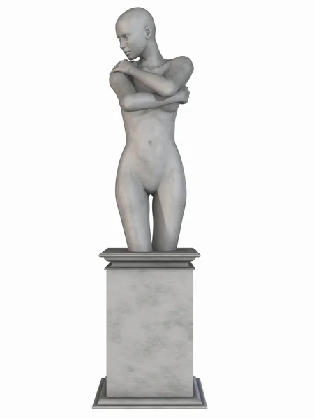 Estatua de piedra femenina — Foto de Stock