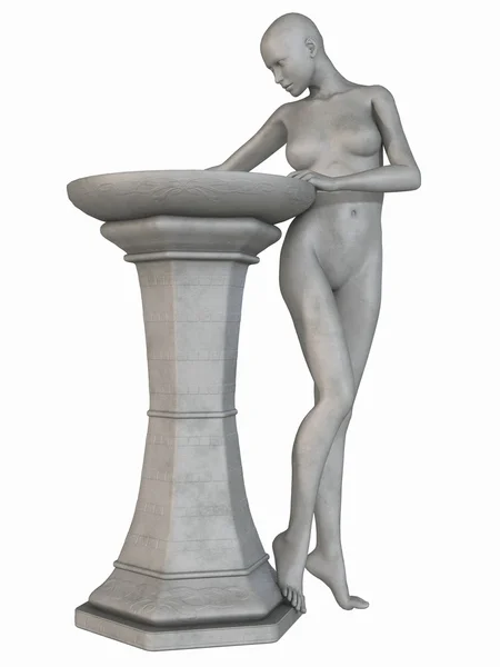 Estátua de pedra feminina — Fotografia de Stock