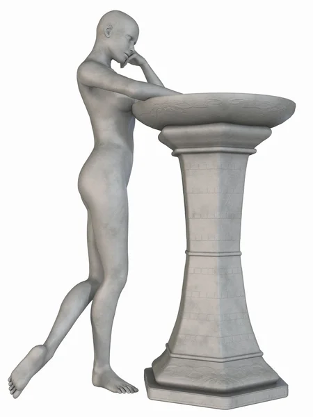 Ženské kamenná socha — Stock fotografie