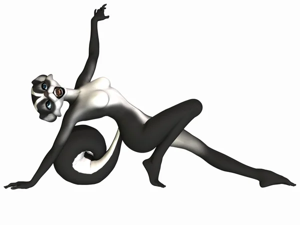 Roztomilý toon postava - skunk — Stock fotografie
