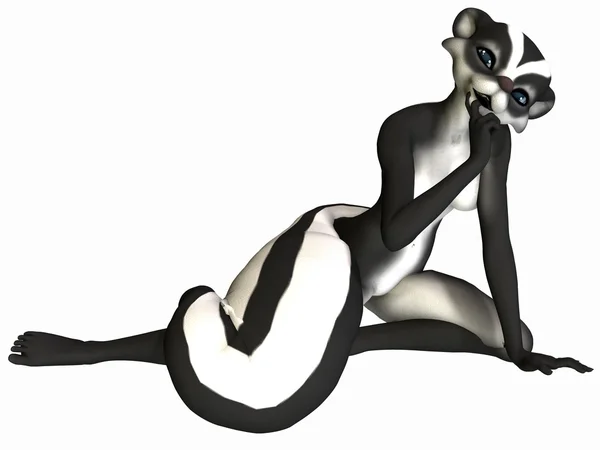 Roztomilý toon postava - skunk — Stock fotografie