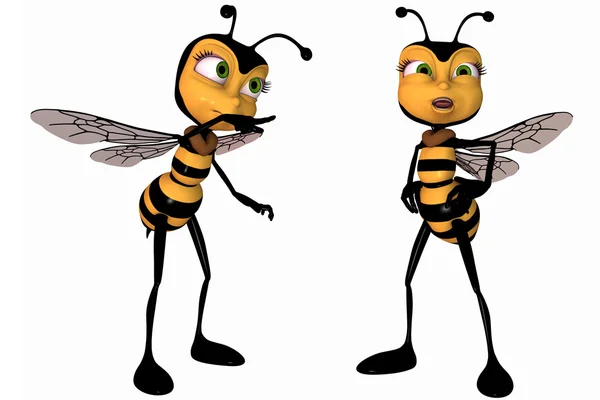 Пчела заграждения Toon — стоковое фото