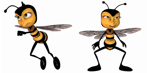 Пчела заграждения Toon — стоковое фото