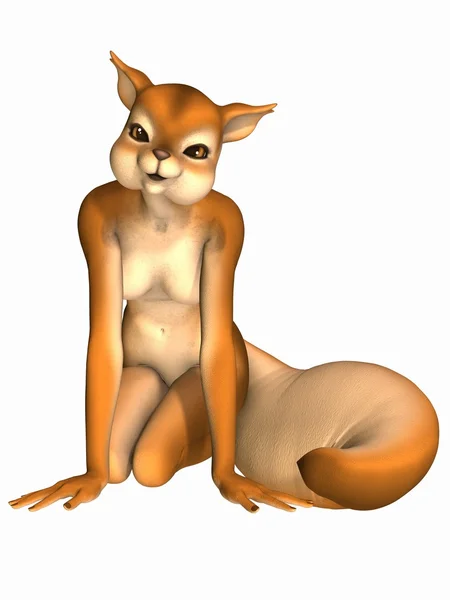 Desenho de Toon bonito - Esquilo — Fotografia de Stock