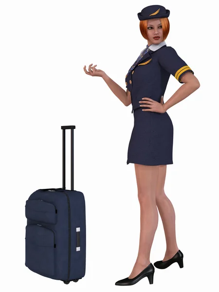 stock image Flight Attendant