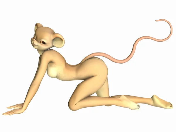 Χαριτωμένο toon σχήμα - ποντίκι — Φωτογραφία Αρχείου