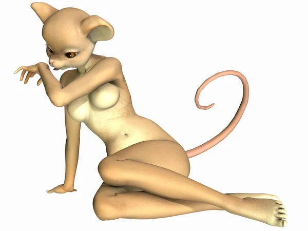 Симпатичный игрушечный фигурка - мышь — стоковое фото