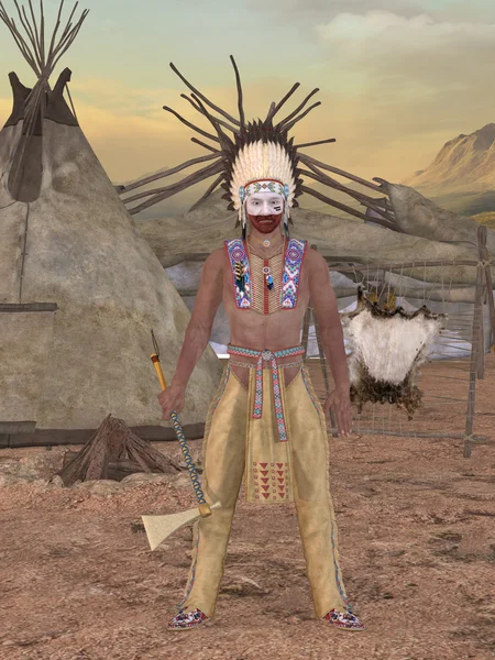 Native American Indian - Cheyenne — Stock Photo, Image