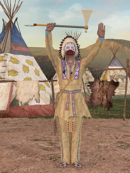 Native-amerikai indián - cheyenne — Stock Fotó