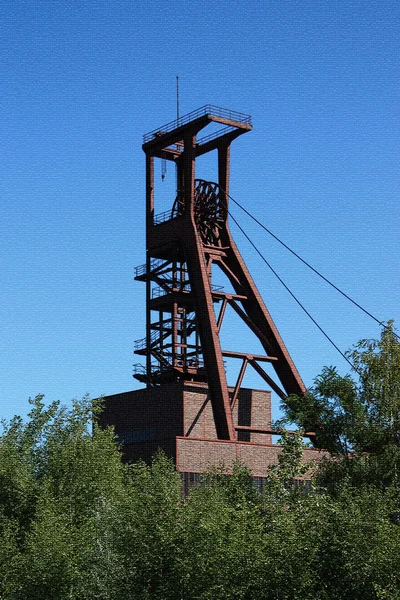 Βιομηχανικό συγκρότημα ορυχείο άνθρακα — Φωτογραφία Αρχείου