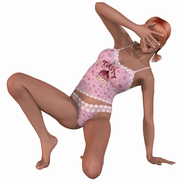 Fashion model in sexy underwear — Stock Photo, Image