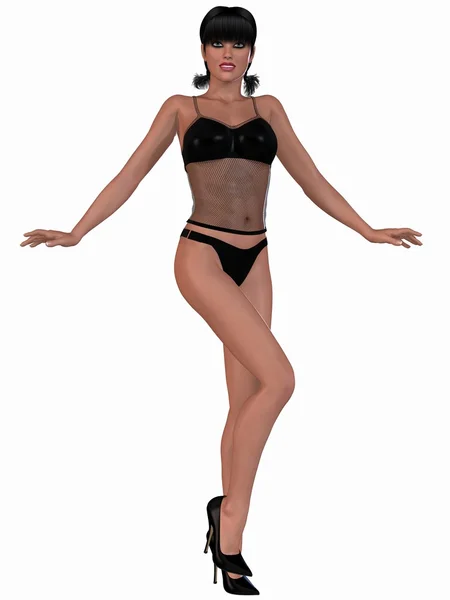 Modell i sexiga underkläder — Stockfoto