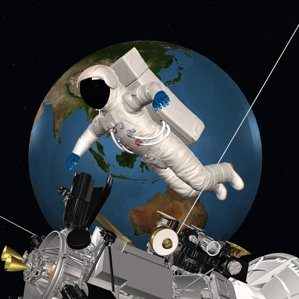 Uzayda Astronot — Stok fotoğraf