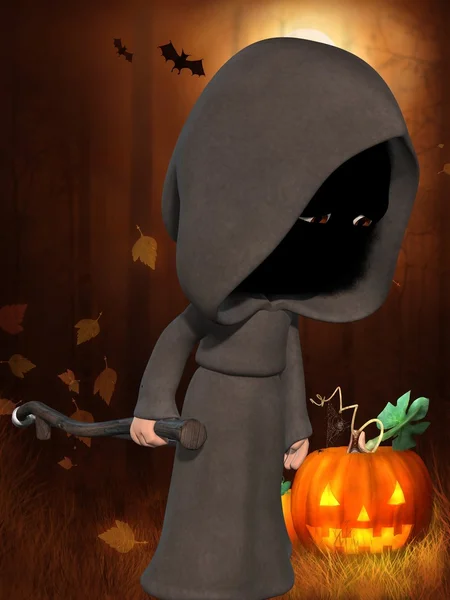 Cartoon Grim Reaper — Stock Photo, Image