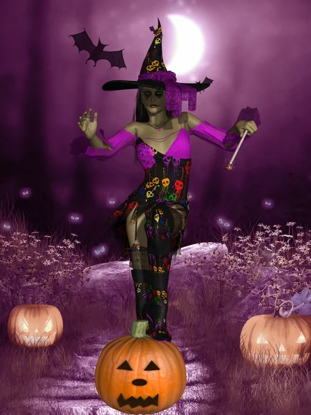 Bruja de Halloween — Foto de Stock