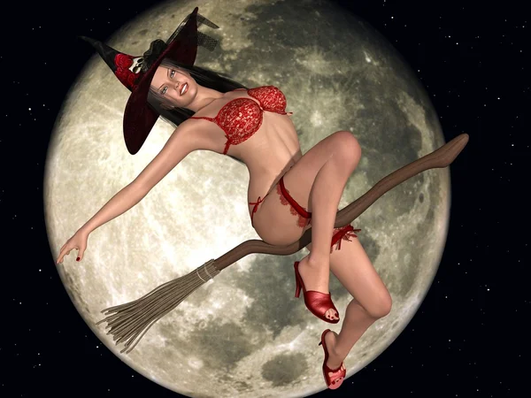 Sexy Čarodějka — Stock fotografie