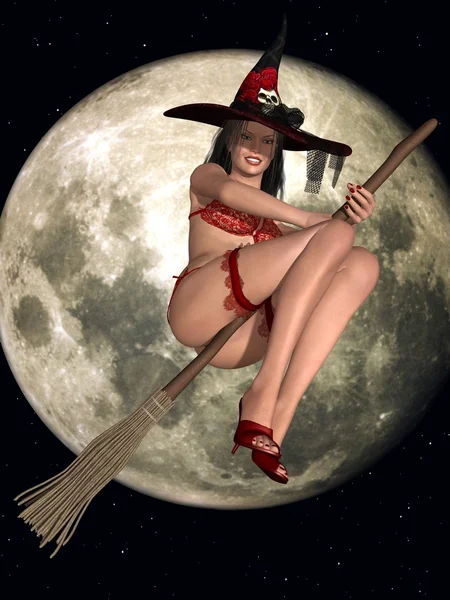 Sexy czarownica — Zdjęcie stockowe