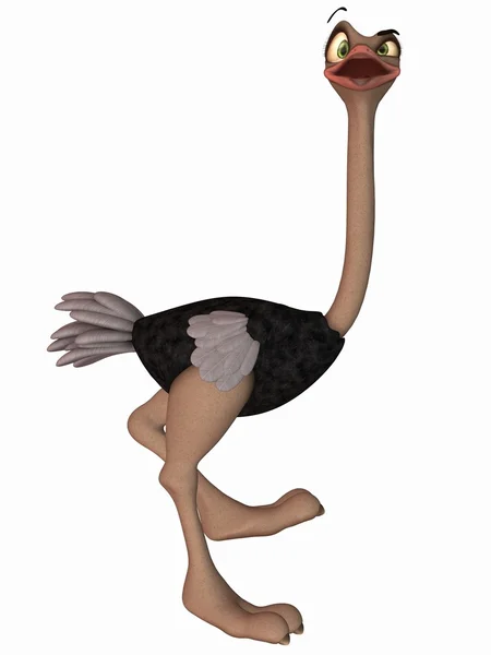 Toon Ostrich — Stock Photo, Image