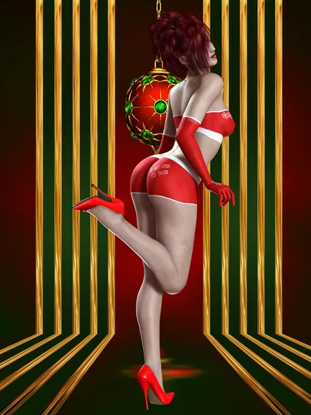 Sexy chica de Navidad — Foto de Stock