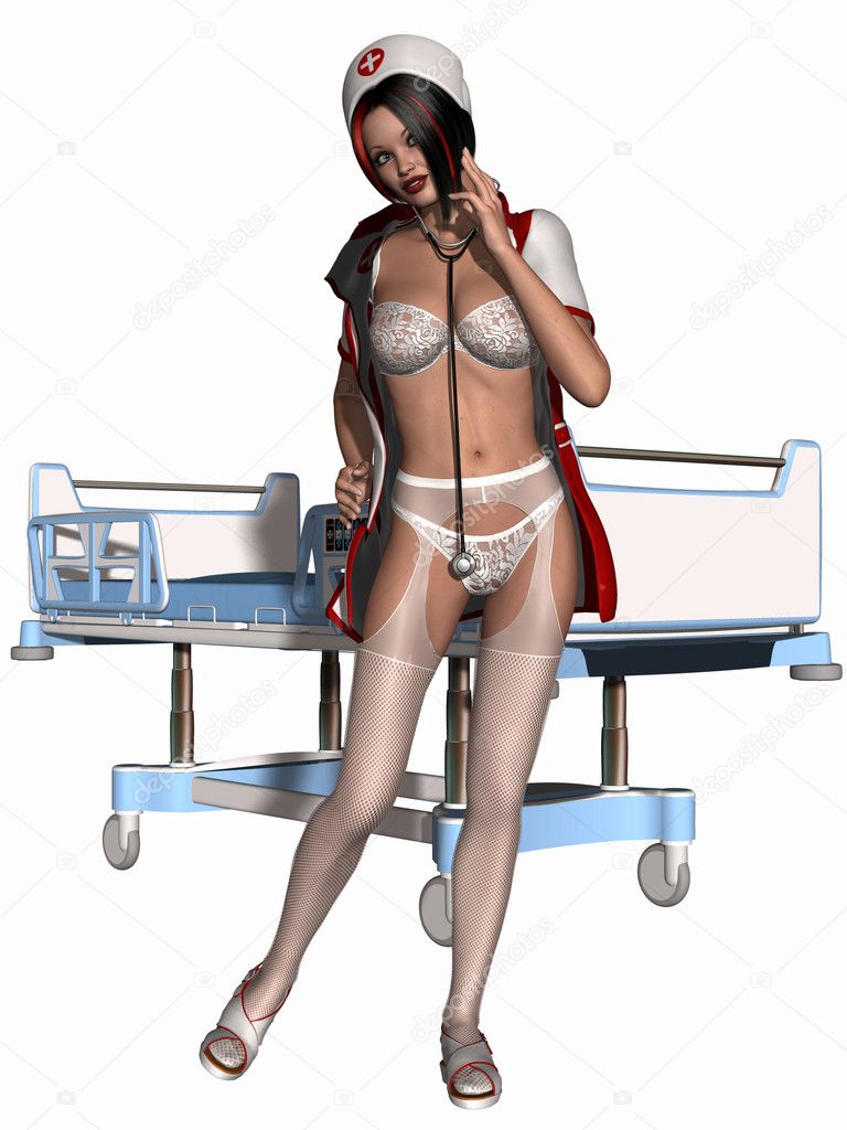Krankenschwester Mopse Bikini Doppelter