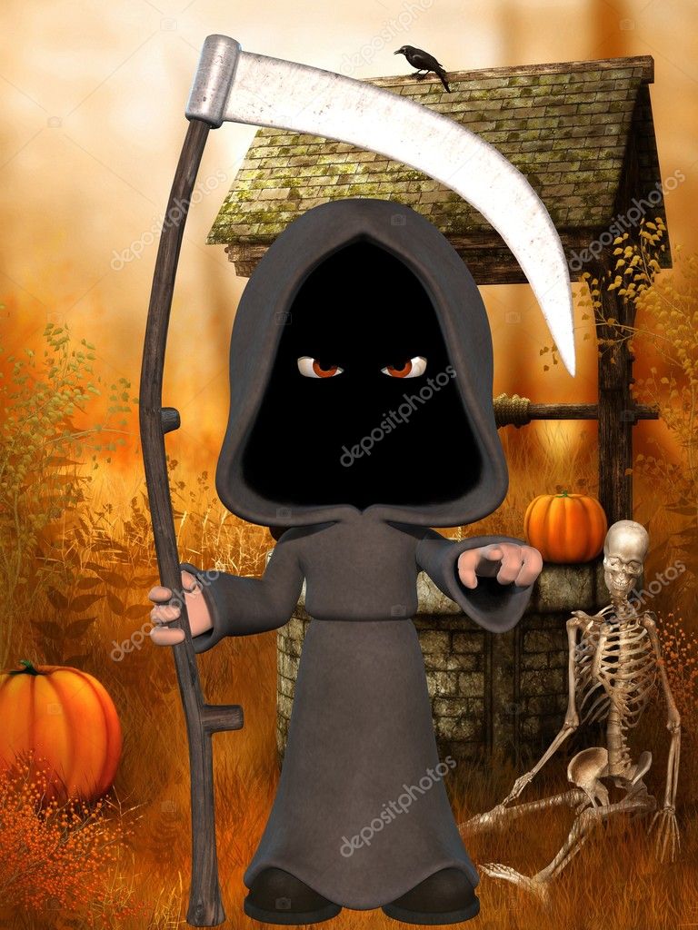say it with flowers grim reaper cartoon