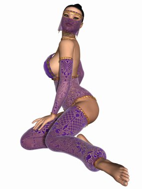 Sexy Oriental Dancer clipart