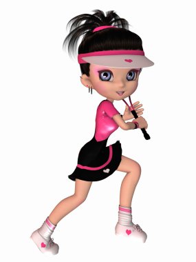 sevimli tenis oyuncusu