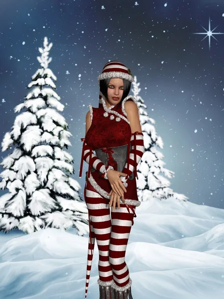 Weihnachtsmann-Helfer — Stockfoto