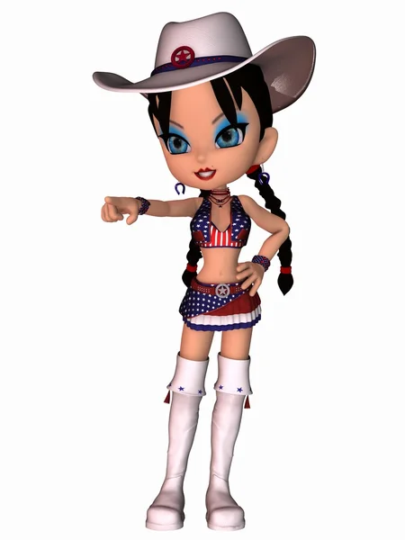 Cute Cowgirl — Stock Photo, Image