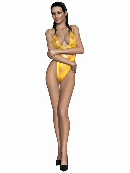 Sexy Mädchen mit Badeanzug — Stockfoto